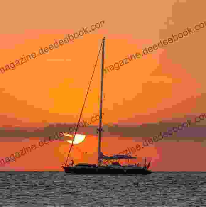 A Beautiful Sailboat Sailing On The Ocean. The Sun The Sea (100 Images)