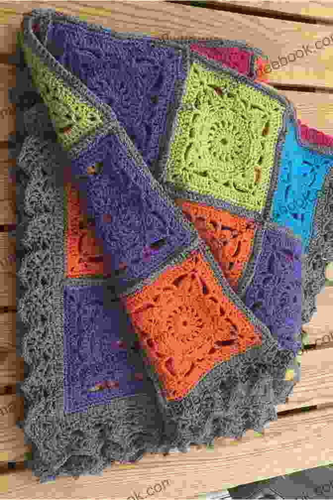 A Colorful Granny Square Rug Vintage Crocheted Rugs: 15 Easy Patterns For The Home