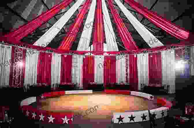 A Grand Circus Tent With A Parabolic Roof Designed By Aubrey Copeland, Featuring Intricate Details And Vibrant Colors. Circus Tents And Tobers Aubrey T Copeland