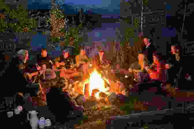 A Group Of People Sitting Around A Campfire, Listening Intently To A Storyteller With A Captivating Expression Our Little Piece Of Paradise (Tails From Paradise 2)