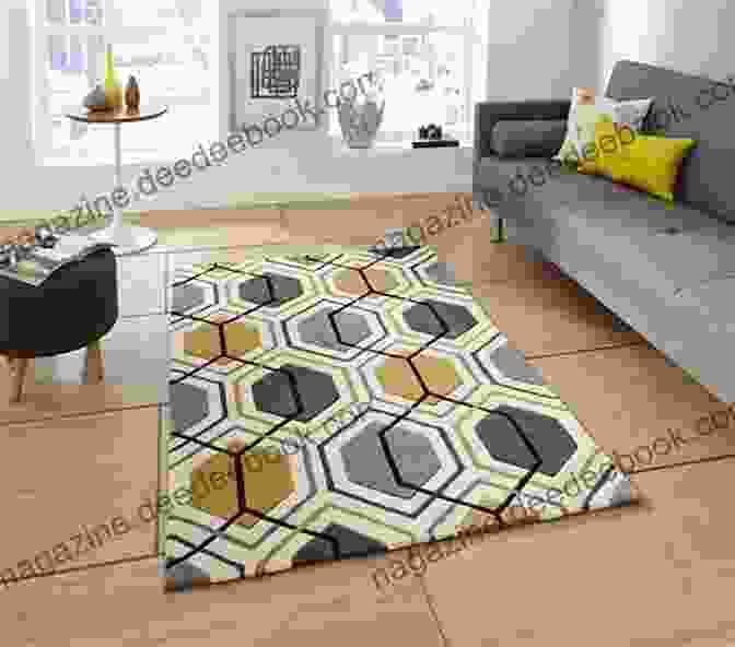 A Hexagon Rug With A Bold Geometric Pattern Vintage Crocheted Rugs: 15 Easy Patterns For The Home