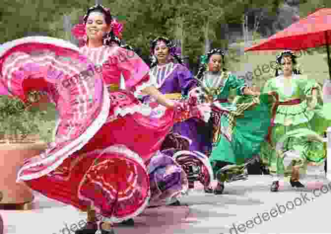 A Vibrant And Lively Scene Of A Traditional Mexican Fiesta, With People Dancing, Eating, And Celebrating Amidst Colorful Decorations And Festive Atmosphere Night At The Fiestas: Stories