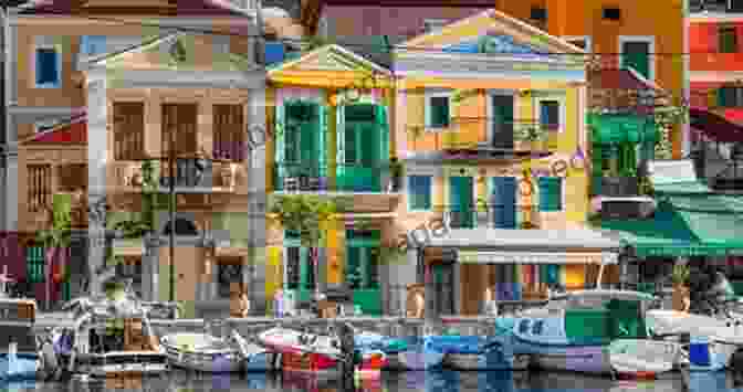 A View Of The Picturesque Harbor Of Symi, Greece, With Its Colorful Neoclassical Buildings Photo Essay: Beauty Of Greece: Volume 30 (Travel Photography)