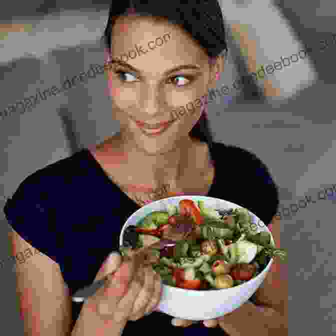 A Woman Smiling And Holding A Plate Of Healthy Food, Representing The Concept Of Intuitive Eating. Start With Intuitive Eating: The Connection Between Intuitive Eating And Weight Maintenance