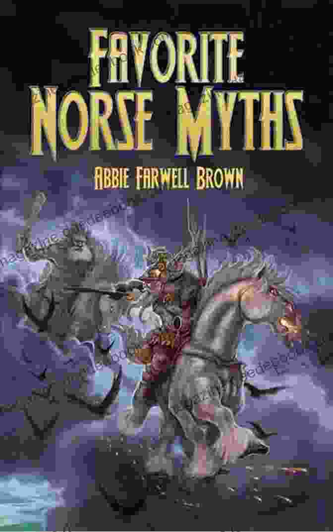 Cover Of Favorite Norse Myths Dover Children Classics Book, Featuring An Illustration Of A Viking Ship Under A Starry Night Sky Favorite Norse Myths (Dover Children S Classics)