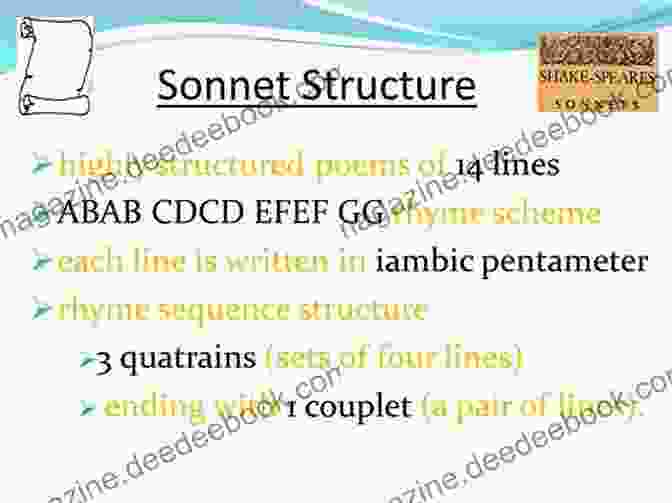 Diagram Of A Shakespearean Sonnet, Illustrating Its Verse Structure And Rhyme Scheme Reading Poetry: A Complete Coursebook