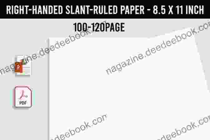 Image Of Right Handed Slant Paper Composition Book: Right Handed Slant Paper: Writing Paper Slanted For Right Handed Writers
