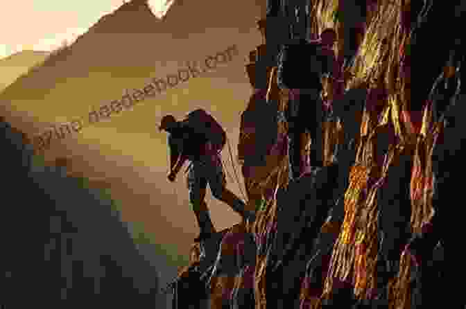 Kate Undergoing One Of The Trials, Scaling A Sheer Rock Face With Determination. The Lovestruck Goddess (A Goddess Test Novel)