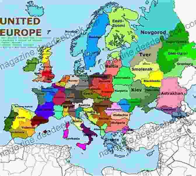 Map Of Europe Splitting Europe: The EU Russia And The West