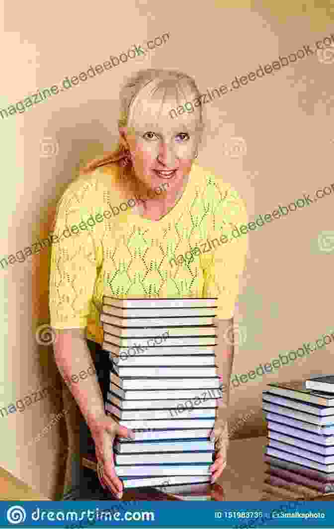 Mrs. MacAllister, An Elderly Librarian, Smiling Warmly At Jamie As He Stacks Shelves In The Library. The Scottish Boy
