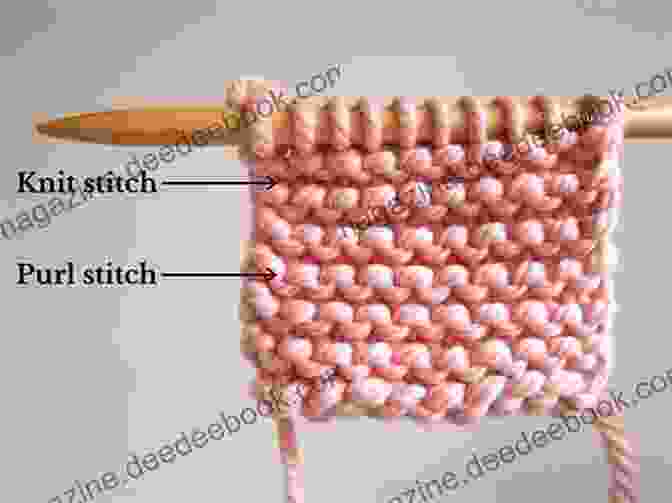 Picture Illustration Of The Basic Purl Stitch The Ultimate Knitting Step By Step Guide With Picture Illustrations