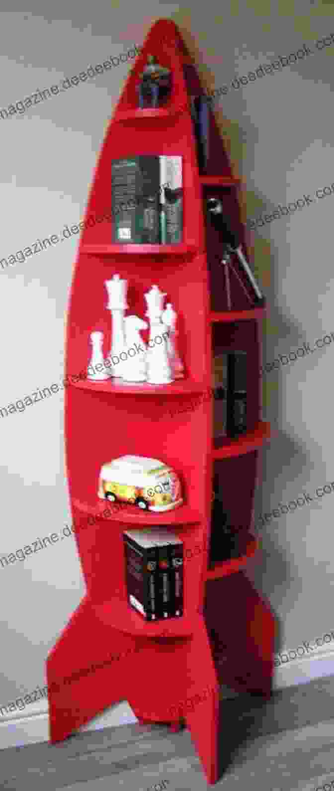 Rocket Bye Rocket Ship Bookcase Shaped Like A Rocket With Shelves And Storage Drawers Rocket Bye (Bedtime Dream Collection 2)