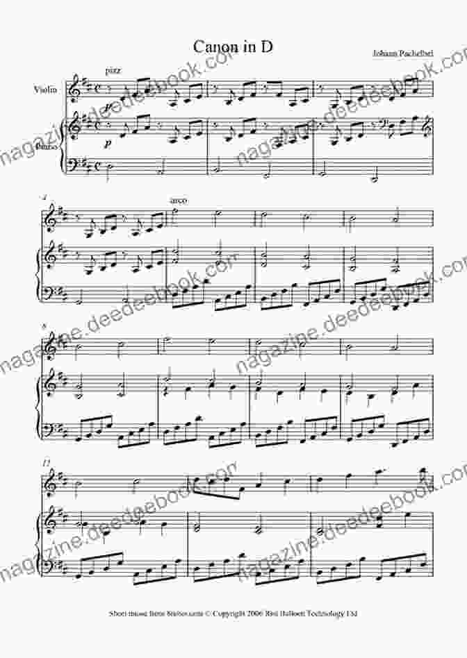 Sheet Music For 'Canon In D' 20 Easy Piano Sheet Music For Beginners: 20 Easy And Simplified Sheet Music For Beginners Kids And Adults Sort By Difficulty