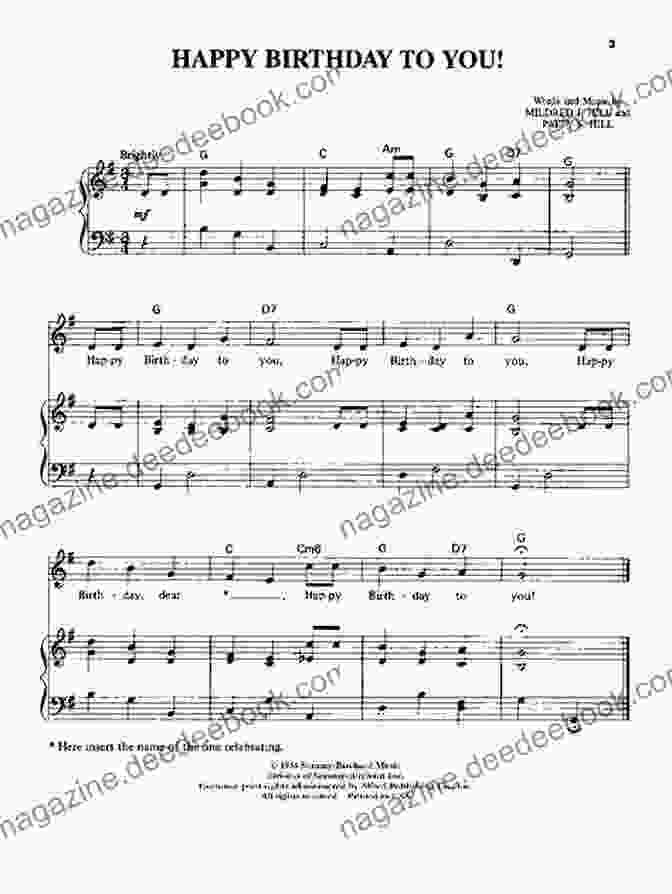 Sheet Music For 'Happy Birthday To You' 20 Easy Piano Sheet Music For Beginners: 20 Easy And Simplified Sheet Music For Beginners Kids And Adults Sort By Difficulty
