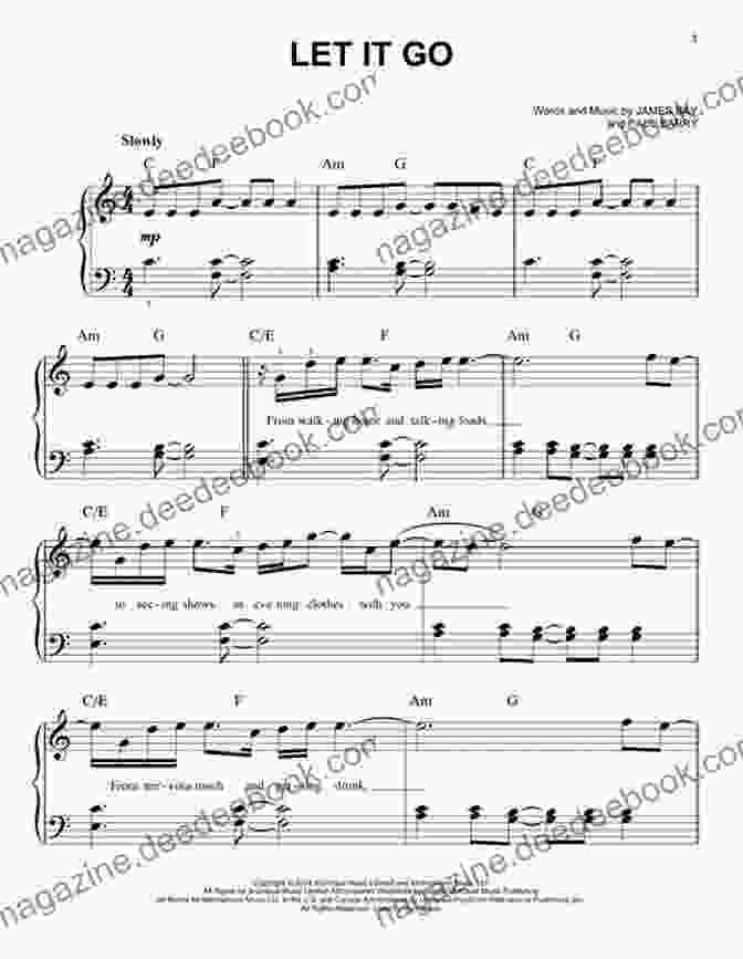 Sheet Music For 'Let It Go' 20 Easy Piano Sheet Music For Beginners: 20 Easy And Simplified Sheet Music For Beginners Kids And Adults Sort By Difficulty