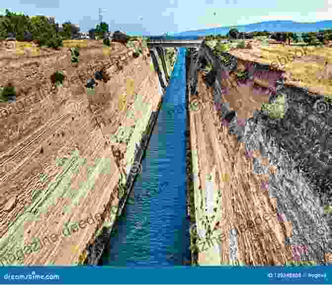 The Corinth Canal, A Feat Of Engineering That Connects The Aegean Sea To The Gulf Of Corinth Greece Travel Diary 2001 (James Taris Travel Diaries)