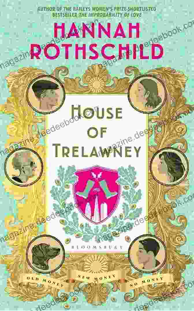The House Of Trelawney Book Cover Artwork Depicts A Mysterious And Atmospheric Manor With Shadowy Figures In The Background. House Of Trelawney: A Novel
